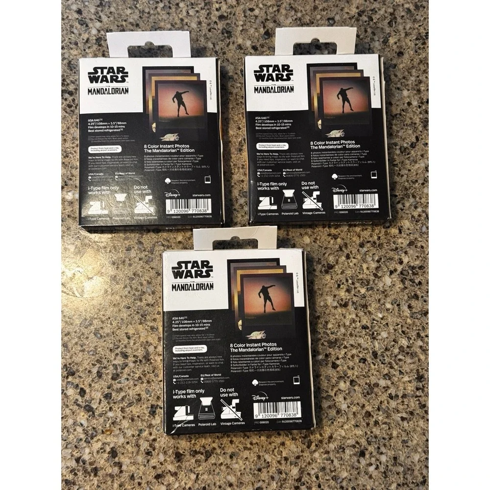 Polaroid i-Type Color Film Star Wars Disney The Mandalorian Edition 2020 3 Packs
